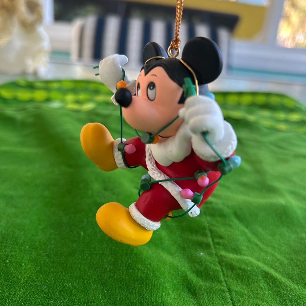 Vintage Disney Grolier Mickey Mouse Collector Ornament w/Box